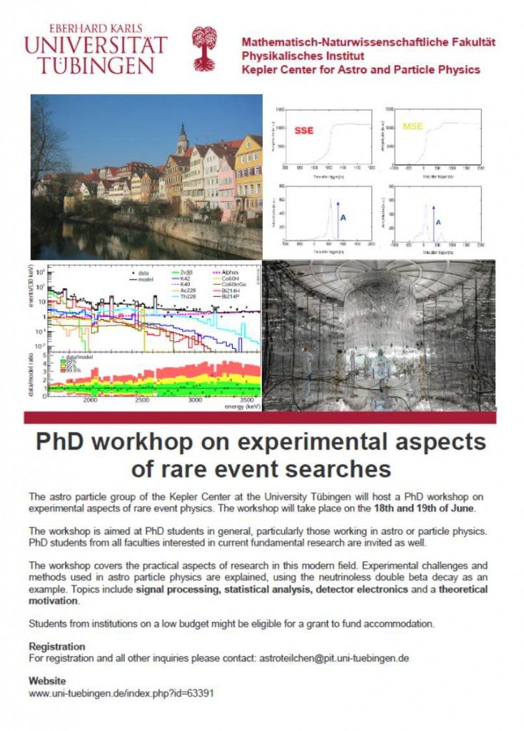 PhD Workshop on Experimental Aspects of Rare Event Searches